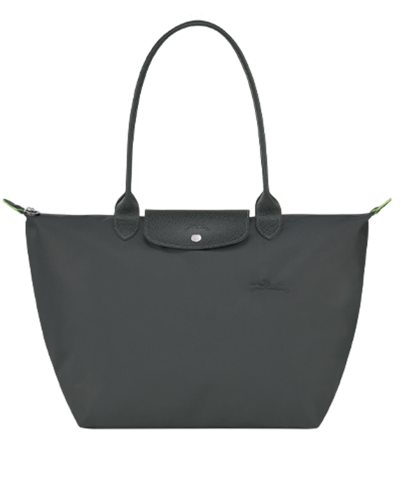 LONGCHAMP Le Pliage Green L Tote Bag ( Graphite )